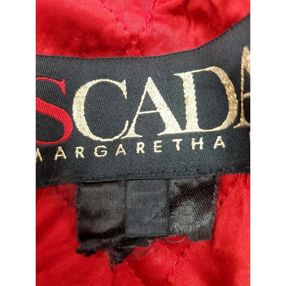 90's Escada Vintage Black Velvet Embellished Moon & Stars Bomber Jacket Size 36 - Picture 14 of 15